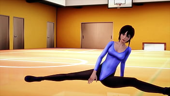 Preview 1 of Fuck Fuck Fuck Cum Cum Cum - Lenka - 001 - Gymnastics (By Threedeartist)