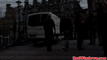 Preview 2 of Duo Balls Orgasm Sex - Blonde dutch hooker facialized after fucking