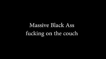 Preview 1 of Fat Woman Love Fisting 2 - BrazilianBigButts.com WatermelonButt Massive BBW Black Ass on couch