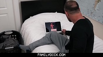 Preview 2 of Blue Fie - FamilyDick - Bear StepDaddy Fucks Teen In His Bedrom
