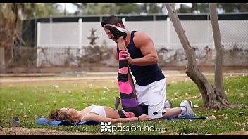 Preview 1 of Animals What Girls Xxx - PASSION-HD After park workout massage fuck and creampie with Kara Faux