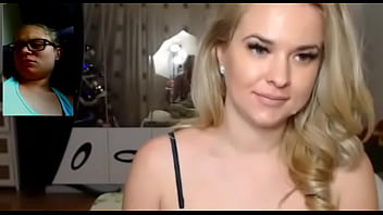 Preview 4 of Wwe Paige Naked - Girlfriend kissing her friend on skype