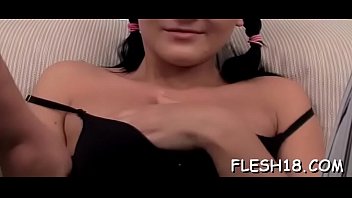 Preview 1 of Tiny Pantie Open Legs - Lovely blond step da sex