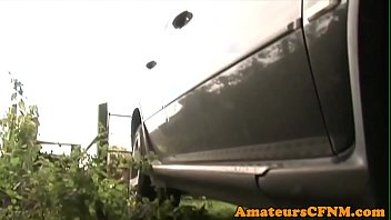 Preview 2 of Kiara Pamintuan - CFNM babe sucking cock in the back of a car