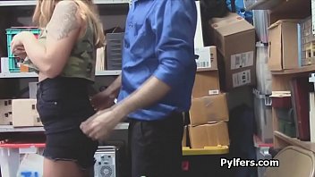 Preview 2 of Painful Analp - Big tit teen pilfer fucked by security guard
