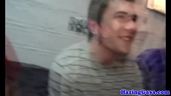 Preview 1 of Masturbate With Shit - Amateur twink assfucked in dorm gloryhole