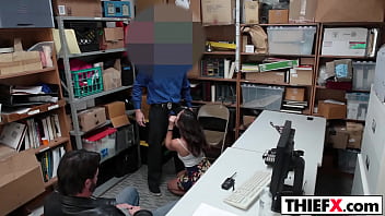 Preview 1 of Sasha Bank Exx - Teen Thief Has Only One Option