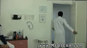 Preview 1 of Milli D Abbraccio - Black athlete physical exam and blowjob doctor check male gay twink