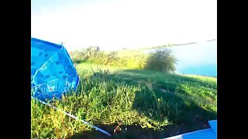Preview 1 of Ferst Anulsex - Beautiful girl nude showing pussy at the lake