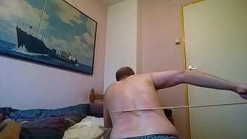 Preview 3 of Old Man Force To Virgin - Caning.rug.slaapkamer.28.11.17