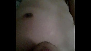 Preview 2 of Tresome Famil - Fucking my hand with my uncircumcised cock,  full body view. July 25,  2024.