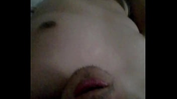 Preview 1 of Tresome Famil - Fucking my hand with my uncircumcised cock,  full body view. July 25,  2024.