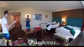 Preview 1 of Free Porn Czech Republic - ManRoyale Vacation hotel threesome before night out