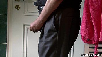 Preview 2 of Men Are Dogs - Guy finds his grandpa and teen gf together