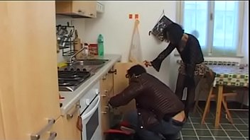 Preview 1 of Sex Pengal - Plumber hitting on a milf fucked in the kitchen doggystyle!