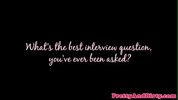 Preview 3 of Small Ebony Tube - Interviewed pornstar talking about threesome