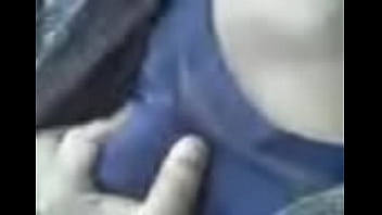 Preview 1 of Pigtail Teen Facial - gf boob press in car.MP4