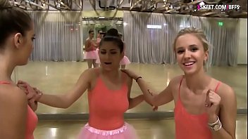 Preview 1 of Manisha Koirala Ponr Movie - Pretty ballerinas intimate lesbian sex in ballet studio