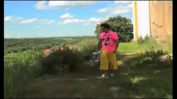 Preview 1 of Lil C Creampie - Old pig on the lawn with her stepson
