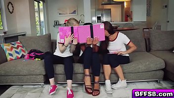 Preview 1 of Pragnant Teen Nut - Horny BFFs fucked by a hot foreign stud