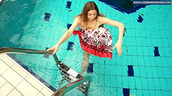 Preview 1 of Hintia Anime - Hot Polish redhead swimming in the pool