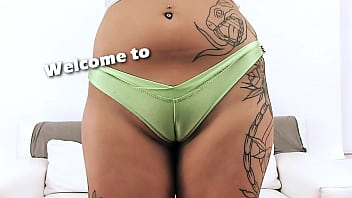 Preview 1 of Sane Leone New X Video - HUGE Natural BREASTS Teen Has PUFFY CAMELTOE Working Out