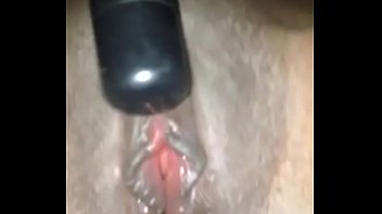 Preview 1 of Pussy Licking Nymph - Black slim teen
