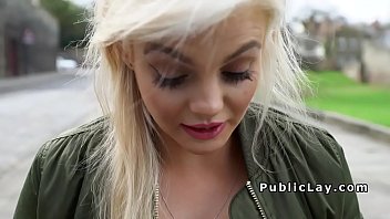 Preview 2 of 1st Time Blood Out Com Xxx Video - Busty British hottie bangs in public