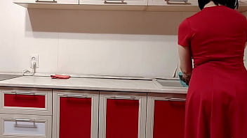 Preview 1 of Brooke Lee Asian - Incredible JOI : Housewife In The Kitchen Teasing With Striped Panties And Smelly Socks,  Washing Dirty Smelly Feet In The Dish Sink / Sweet Wet Pussy Upskirt