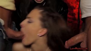 Preview 4 of Titties Flashing - girl made to suck two cocks