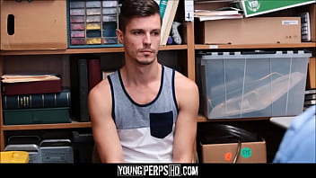 Preview 1 of Azgin Tube - Twink Caught Stealing Fucked By Security