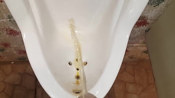 Preview 3 of Ibcwst - Pissing at public urinal,  showing power of my kegel muscles _)