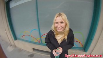 Preview 1 of Hbo Clip - Pulled beauty sucks cock outdoors