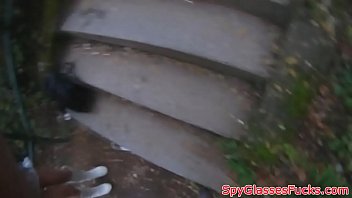 Preview 4 of Hbo Clip - Pulled beauty sucks cock outdoors