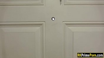 Preview 1 of Franceska Jaimes Hard - Delivery teen girl Lyla pussy screwed