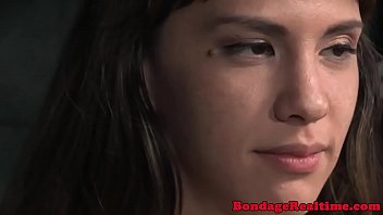 Preview 1 of Kitty Doll 2 Cam4 - Submissive teen gags while getting throated