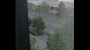 Preview 1 of Hollywood Actors Sex Video - Another wank at the hotel window