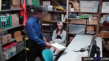 Preview 2 of Twosome Czech - Shoplifting teen busted and fucked by a security guy
