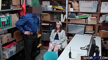 Preview 1 of Twosome Czech - Shoplifting teen busted and fucked by a security guy
