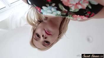 Preview 1 of School Uniform Gils - Seductive stepmommy pussylicked and banged