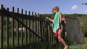 Preview 2 of Old Actor Yamuna X Videos - His gf cheating with old man in the fields
