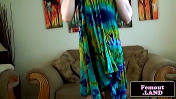 Preview 1 of Missax Kimmy Granger - Tattooed femboy wanking her dick passionately