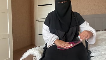 Preview 1 of Wow Girl Com Indian - Arab mom in hijab gives instructions to stepson