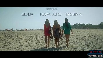 Preview 1 of Mother Dagther And Young Sin Sex - Beach teen babes have a hot lesbian threesome at home