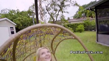 Preview 2 of Pron And Xxx - Petite blonde spinner fucks big dick