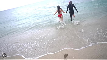 Preview 4 of In Stations - Queen Of Hell Fucks Gibby The Clown At Miami Beach After She Saves Him From Drowning
