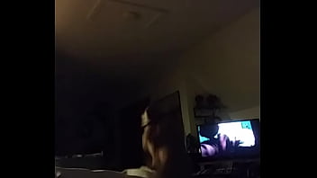 Preview 1 of Joyce Magrinha - jerkin off to a video of an old gf suckin