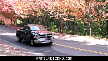 Preview 1 of Asa Akira Reality Show - step Father And Road Trip Pit Stop - Austin Lock