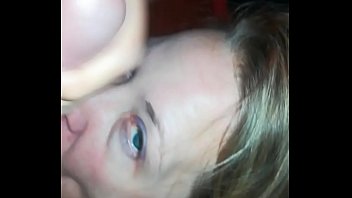 Preview 4 of Milf His Sons - Wife gives blowjob until I cum on her face