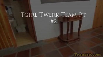 Preview 1 of Dirty Talk Natural - Tgirl Twerk Team Pt.2